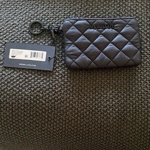NWT MZ Wallace black Quilted metro Key Holder